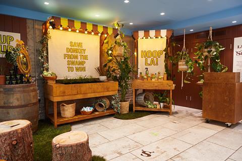 Lush’s Shrek pop-up at Beak Street, London